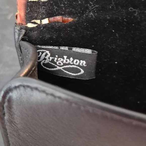 Vintage Brighton Black and Brown Women's Eyeglass Case - Picture 4 of 5